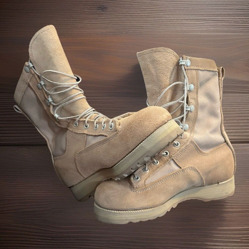 Belleville Gore-Tex Hot Weather Military Combat Boots 4.5 Khaki